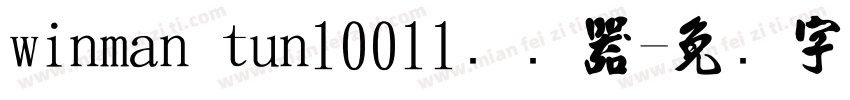 winman tun10011转换器字体转换